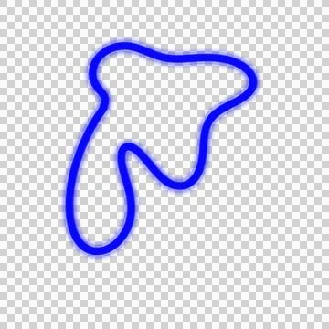 Abstract Line Blob Foto stock