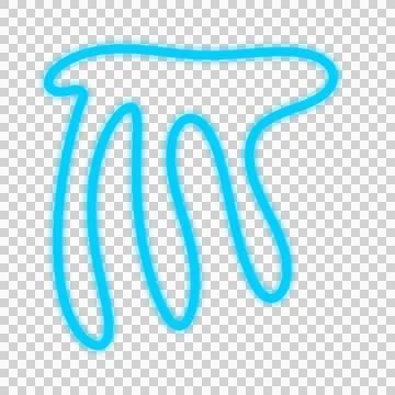 Abstract Line Blob Foto stock