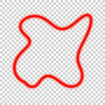 Abstract Line Blob Foto stock