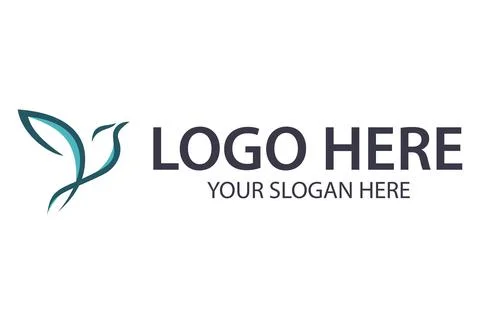 Abstract Line Blue Line Logo Design	 Illustrazione stock