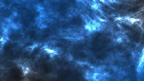 Abstract line of blue smoke on black Stock Footage 249475615