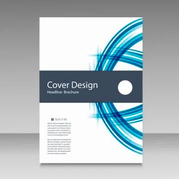 Abstract line brochure design Stock Illustration