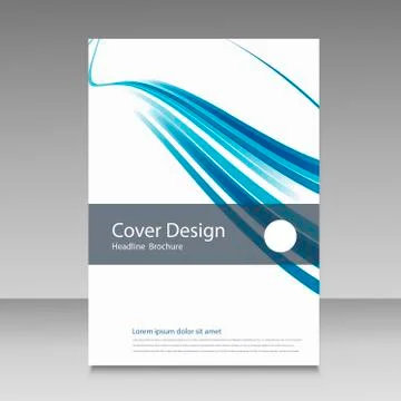 Abstract line brochure design Illustrazione stock