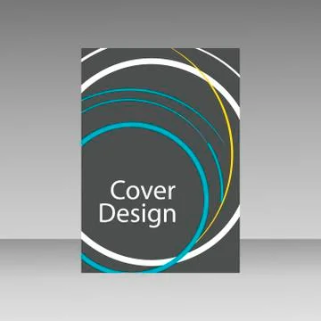 Abstract line circle design brochure template Stock Illustration