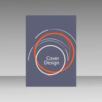 Abstract line circle design brochure template Stock Illustration