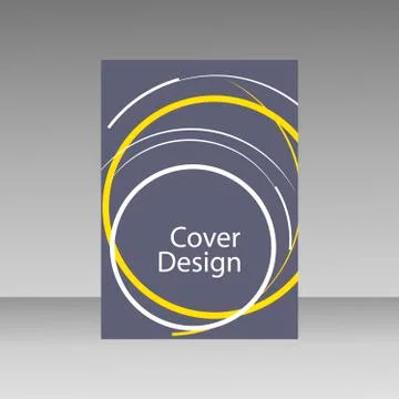 Abstract line circle design brochure template Stock Illustration