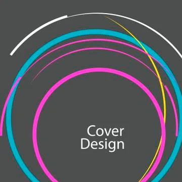 Abstract line circle design Stock Illustration