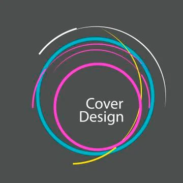 Abstract line circle design Stock Illustration