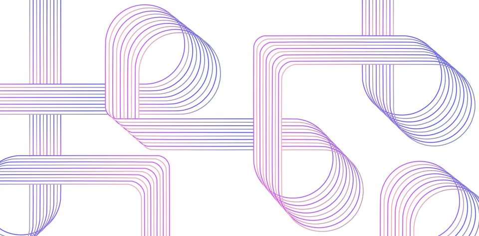 Abstract line circle rounded Stock Illustration