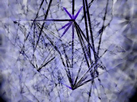 Abstract line construction digital art Stock Illustration
