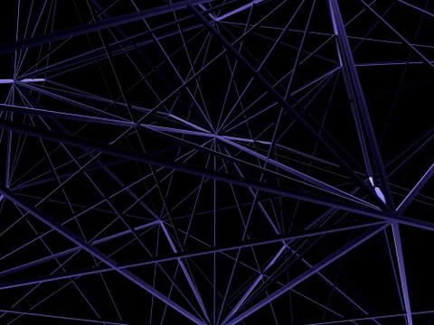 Abstract line construction digital art Illustrazione stock