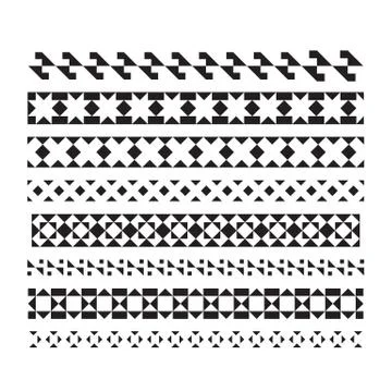 Abstract line for design. Set of vector borders and lines Stock Illustration