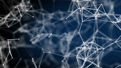 Abstract line dot background Stock Footage 221604661