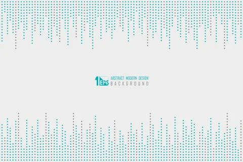 Abstract line dot pattern design of technology pattern artwork background. 库存插图