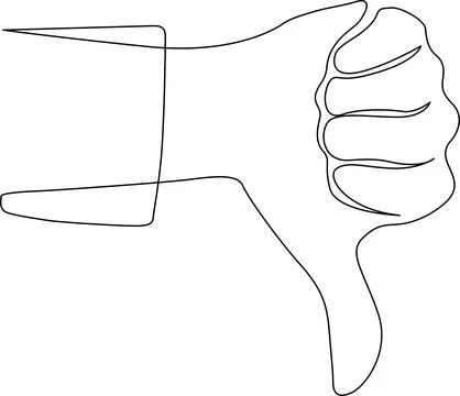 Abstract line drawing of a hand Vector Stock Illustration