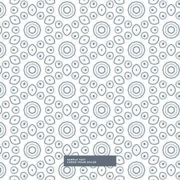Abstract line flower pattern background Stock Illustration