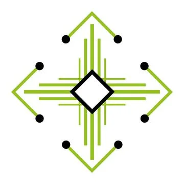 Abstract Line Geometric Icon Template Modern Vector Logo Design Stock Illustration