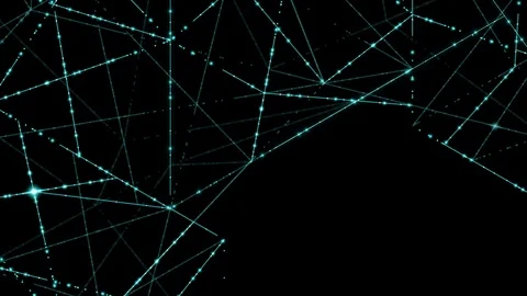 Abstract line lighting frame structure pattern wireframe polygon futuristic Video stock 104075316