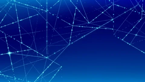 Abstract line lighting frame structure pattern wireframe polygon futuristic Stock Footage 104075977