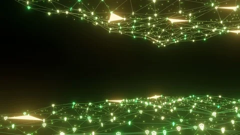 Abstract line lighting frame structure pattern wireframe polygon futuristic Stock-Footage 125431069