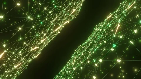 Abstract line lighting frame structure pattern wireframe polygon futuristic Stock Footage 125431502