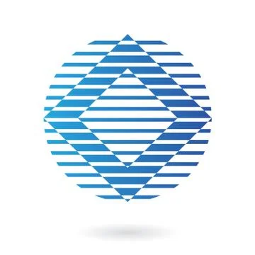 Abstract line logo icon Stock Illustration