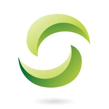 Abstract line logo icon Stock Illustration