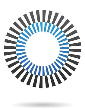 Abstract line logo icon Stock Illustration