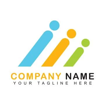 Abstract line logo Stock Illustration