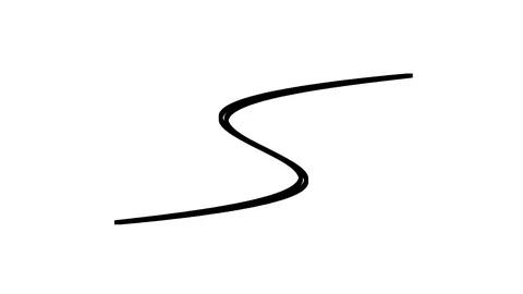 Abstract Line or Mobius Thread Endless Loop Stock Footage 118987361