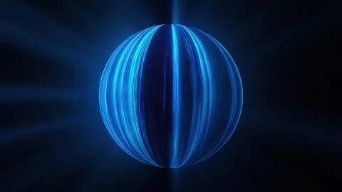 Abstract line orb Stock Illustration