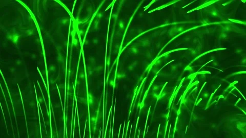 Abstract Line Particle Background With OF Green Color Stock Footage 185980601