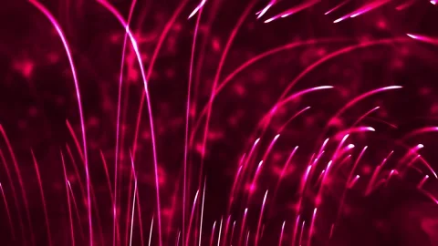 Abstract Line Particle Background With OF Red Color Stock Footage 185978830