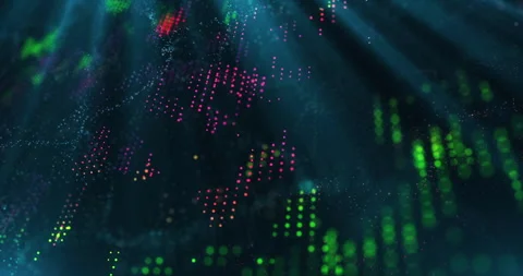 Abstract Line Particles Background 库存影片 247859501