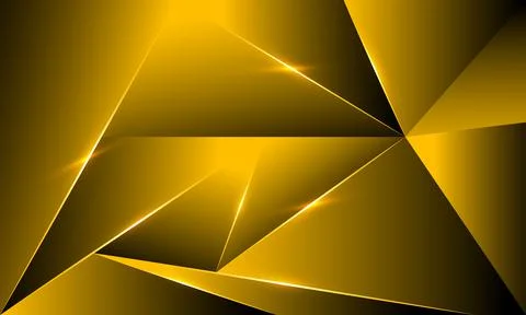 Abstract line pattern luxury gold with dark background. Illustrazione stock