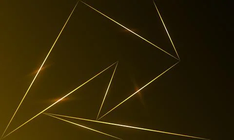 Abstract line pattern luxury gold with dark background. Stock Illustration