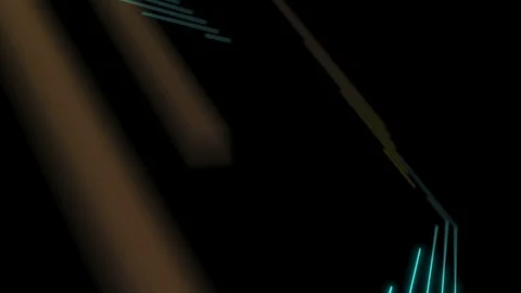 Abstract Line right angle Lighting moving pink yellow and blue color Stock Footage 91896509