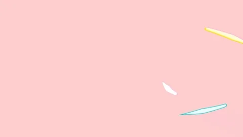 Abstract Line right angle Lighting moving pink yellow and blue color, technol Stock Footage 113160534