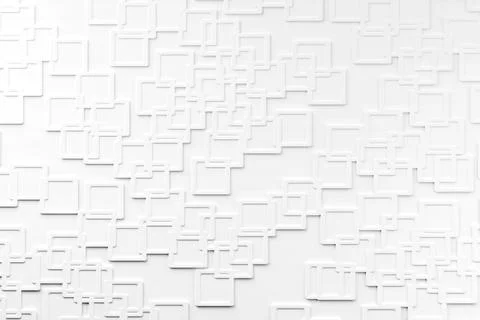 Abstract line square shape texture on white background, soft wallpaper. Stock Illustration