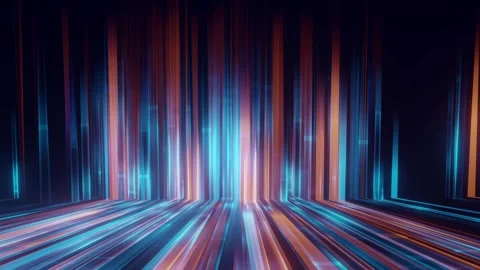 Abstract line stream flow big data . Stock Footage 263044415