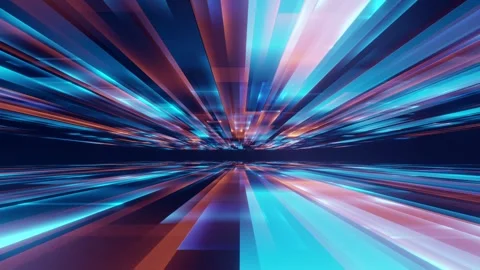 Abstract line stream flow big data. Stock Footage 263044612