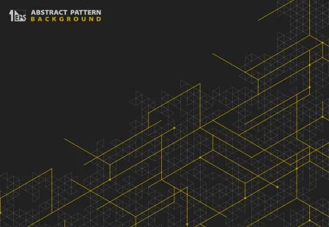 Abstract line structure pattern artwork design of modern decorative Illustrazione stock