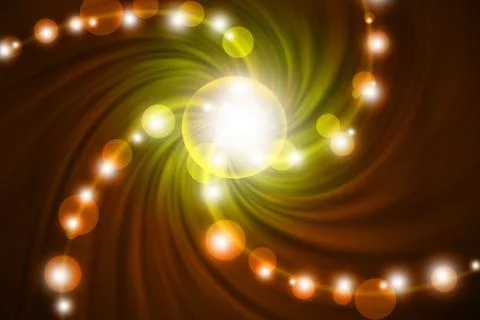 Abstract line with swirl background Stock Illustration