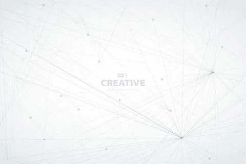 Abstract line tech design of technology background. illustration vector eps10 Stock Illustration