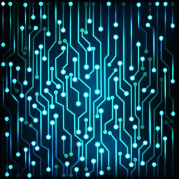 Abstract line technology blue background. Stock Illustration