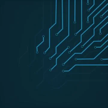 Abstract line technology blue background. Stock Illustration