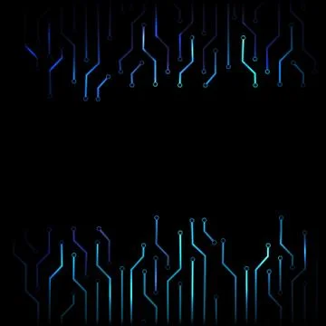 Abstract line technology blue background. Stock Illustration