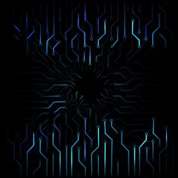 Abstract line technology blue background. Stock Illustration