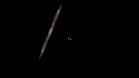 Abstract line transformations. Animated looping pattern Stock Footage 205088450