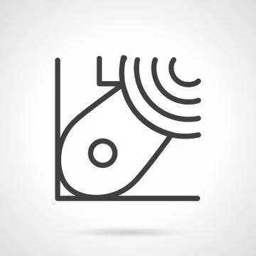 Abstract line vector icon for block bearing 库存插图